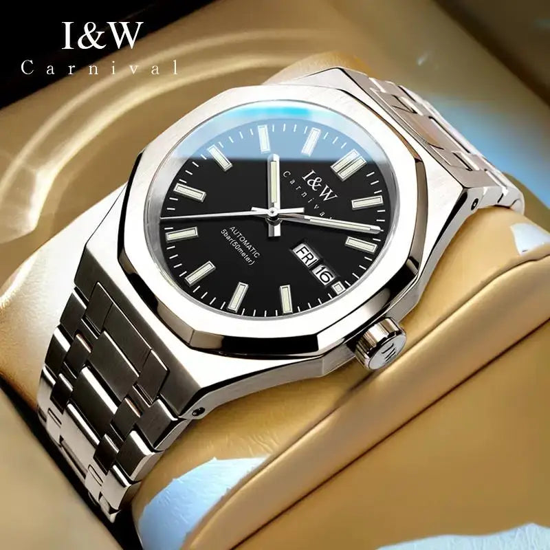 IW Automatic Watches Luxury Mechanical Watch for Man Japan Movement Wristwatch Stainless Steel Sapphire Crystal Relogio