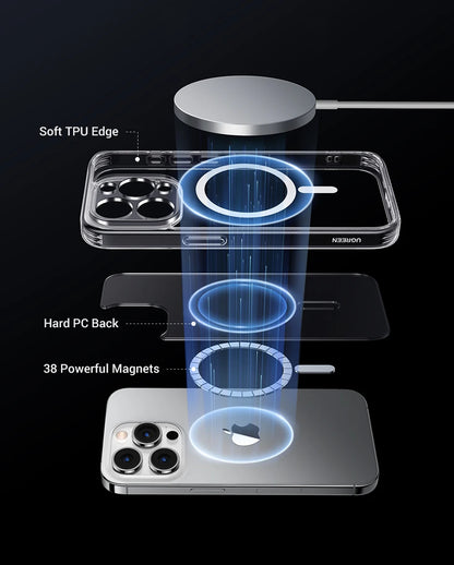UGREEN Magnetic Case for iPhone 17 Pro Max Case Shockproof Cover for iPhone 17 Pro Max Plus 17pro Macsafe TPU Cases