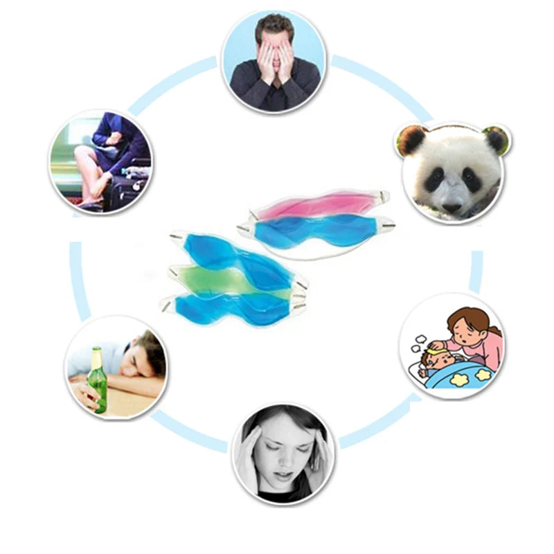 1 Pcs Ice EyeGel Reduce Dark Circles Eye Face Mask Relieve Fatigue Lessen Eye Gel Mask