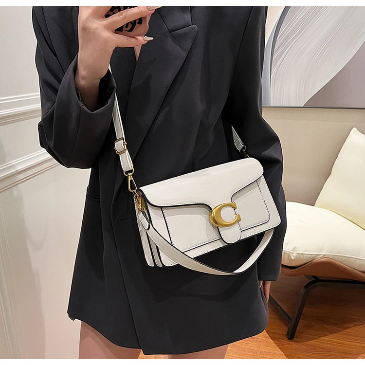 Ladies Leather Handbag Crossbody Bag Elegant Shoulder Strap Classic Design From Famous Designer Luxury Brand
