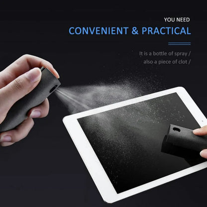 1 pcs 2 In 1 Phone Screen Cleaner Spray Portable Tablet Mobile PC Screen Cleaner Microfiber Cloth Set Cleaning Artifact Storage