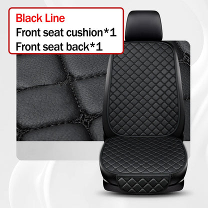 Car Seat Covers Premium Leather/Fabric Non-Slip, Waterproof, Breathable - Easy Install For most Sedan