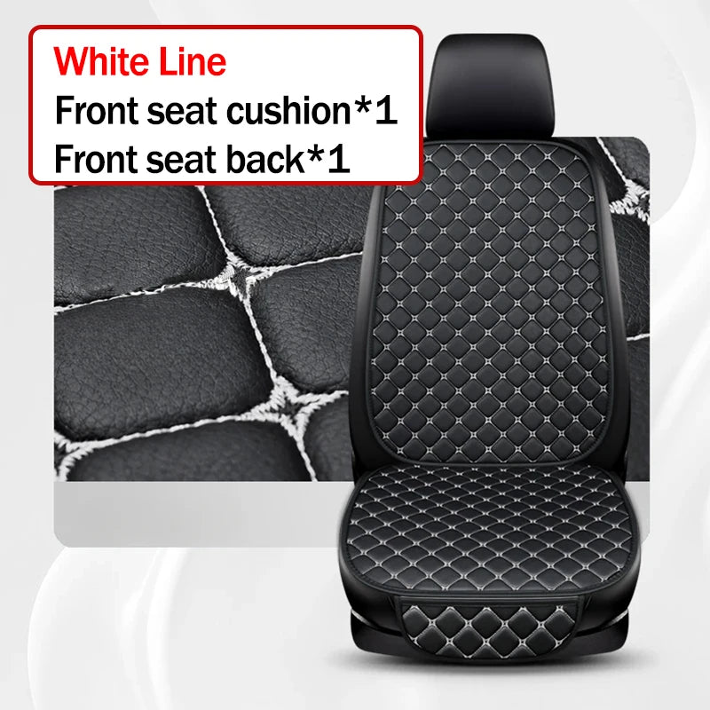 Car Seat Covers Premium Leather/Fabric Non-Slip, Waterproof, Breathable - Easy Install For most Sedan