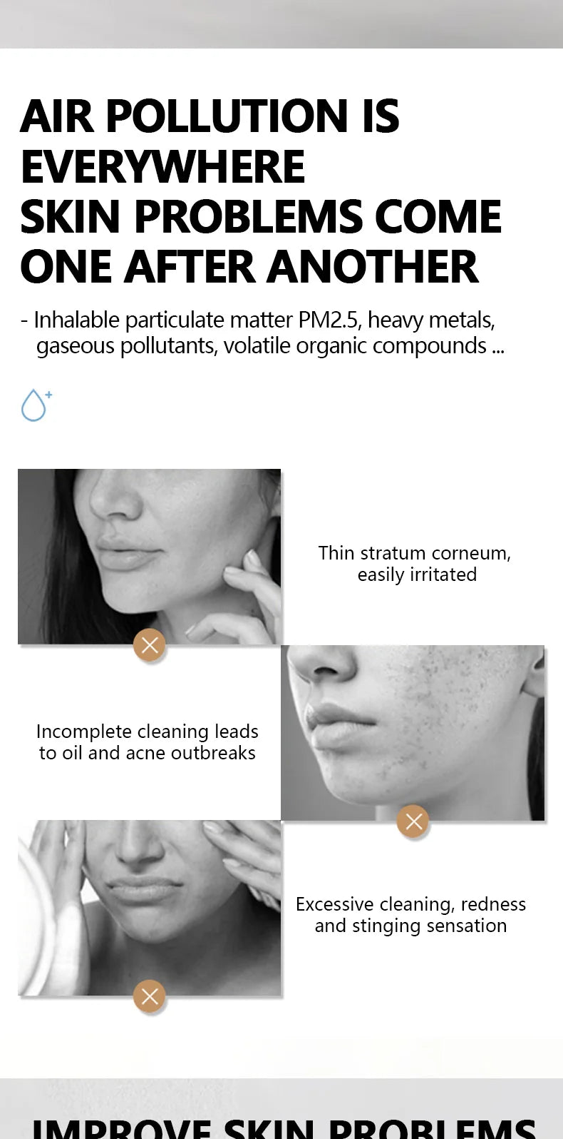 RAVE LADY Low PH 150ml Facial Cleanser Gentle Oil Control Moisturizing Face Wash Whitening Facial Foam Exfoliating Deep Remove