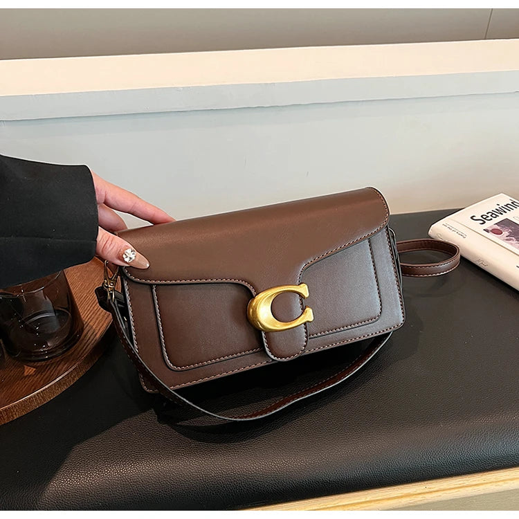 Ladies Leather Handbag Crossbody Bag Elegant Shoulder Strap Classic Design From Famous Designer Luxury Brand