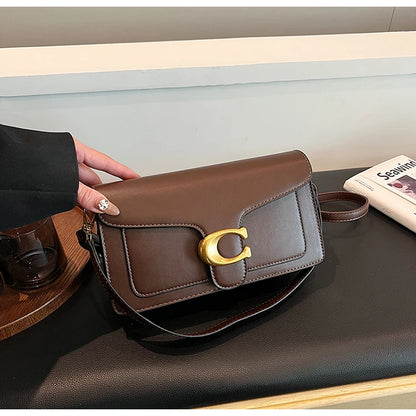 Ladies Leather Handbag Crossbody Bag Elegant Shoulder Strap Classic Design From Famous Designer Luxury Brand