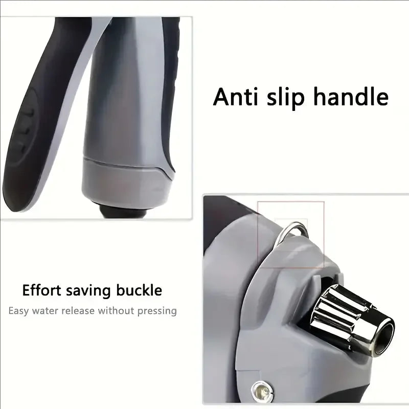 High Pressure Car Wash Foam Gun With Long Handle - Adjustable Nozzle For Cleaning, Watering And inflating Tires - includes Foam