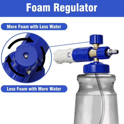 ROUE Snow Foam Lance Foamer Cannon Gun Soap Foam Generator High Pressure Car Washer Accessories For Karcher Nilfisk Parkside WAP