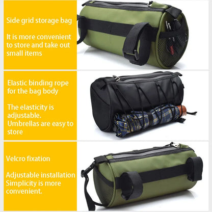 2L 5L Bike Handlebar Bag, Bicycle Front Bag Shoulder Bag Storage Bag with Shoulder Strap for Road Mountain Bike Cycling Travel
