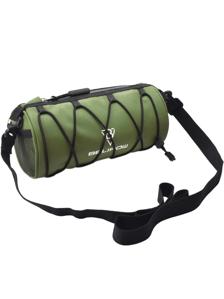 2L 5L Bike Handlebar Bag, Bicycle Front Bag Shoulder Bag Storage Bag with Shoulder Strap for Road Mountain Bike Cycling Travel