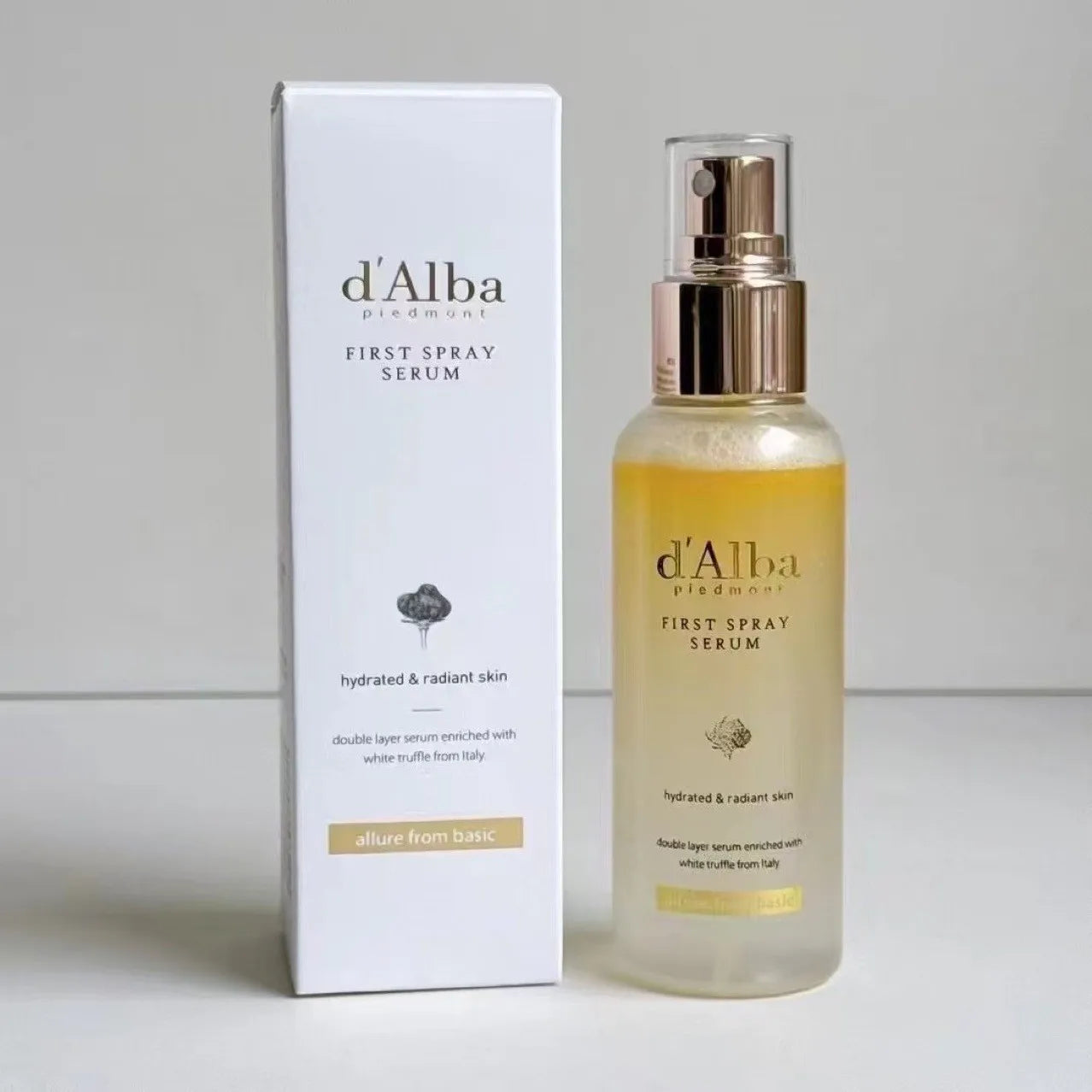 d'Alba White Truffle VEGAN First Spray Serum Light Facial Moisturizer Multi-Effect Spray Korean Care Products Skin Care