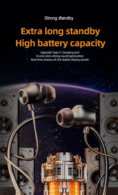 2023 New True Wireless BT Headphones: High Quality, Long Life, Digital Display and Pluggable Memory Card Playback!