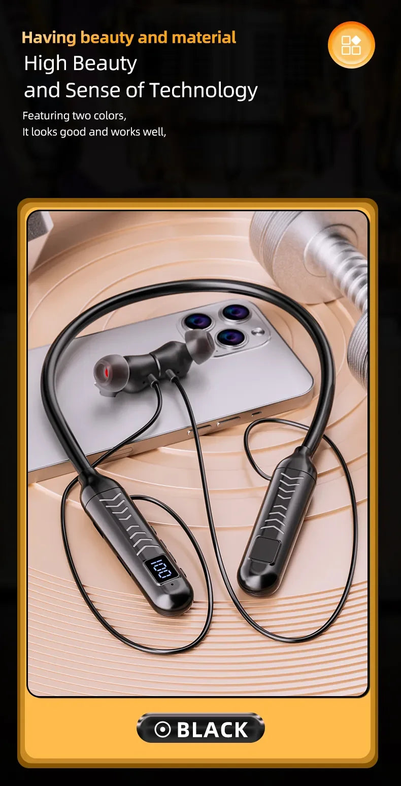 2023 New True Wireless BT Headphones: High Quality, Long Life, Digital Display and Pluggable Memory Card Playback!