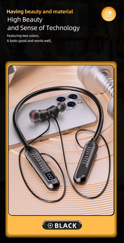 2023 New True Wireless BT Headphones: High Quality, Long Life, Digital Display and Pluggable Memory Card Playback!