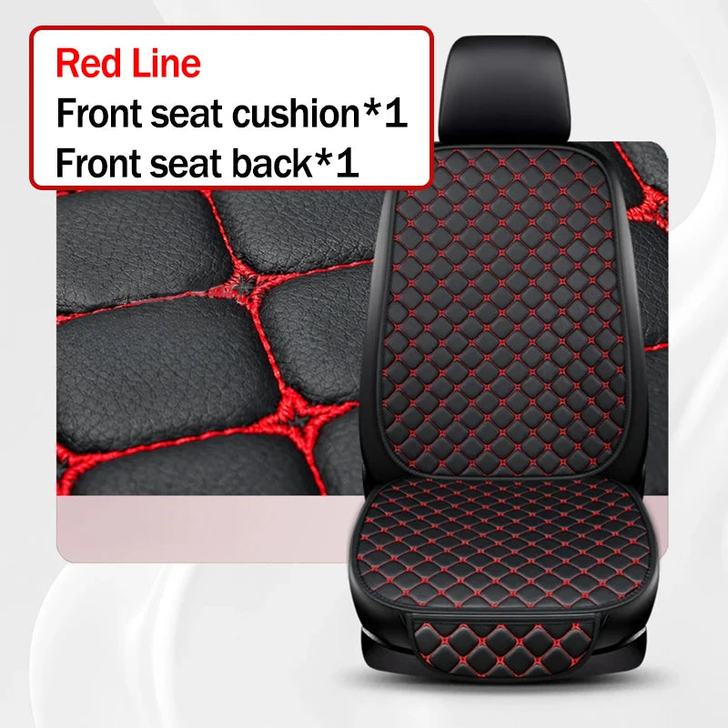 Car Seat Covers Premium Leather/Fabric Non-Slip, Waterproof, Breathable - Easy Install For most Sedan