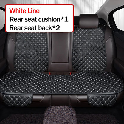 Car Seat Covers Premium Leather/Fabric Non-Slip, Waterproof, Breathable - Easy Install For most Sedan