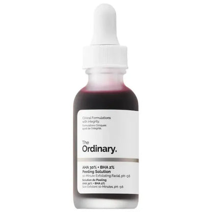 The Ordinary AHA 30% + BHA 2% Exfoliating Essence exfoliates, moisturizes, and improves skin texture. Korean skincare