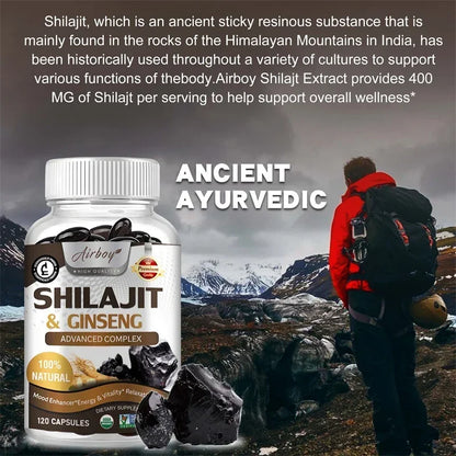 Shilajit - Energy Boost, Enhanced Performance, Promote Heart and Blood Circulation Health