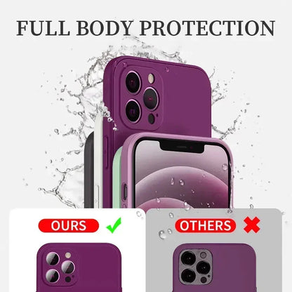 Official Phone Case For IPhone 17 Air 16 15 14 13 11 12 17 Pro Max Plus Silicone Solid Color Fall and Collision Protection Cover