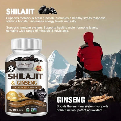 Shilajit - Energy Boost, Enhanced Performance, Promote Heart and Blood Circulation Health