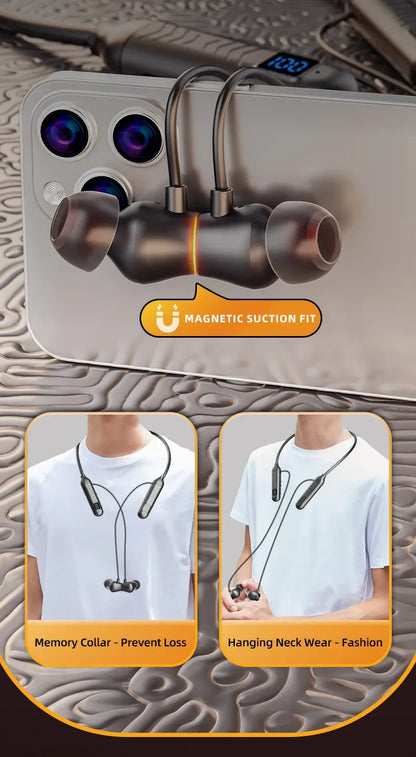 2023 New True Wireless BT Headphones: High Quality, Long Life, Digital Display and Pluggable Memory Card Playback!