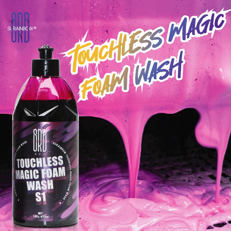 SURAINBOW Pink Foaming Extreme Bodywash & Super Suds Foaming Car Wash Soap, Car Wash Deep Cleaning, Concentrated Formula,473ml