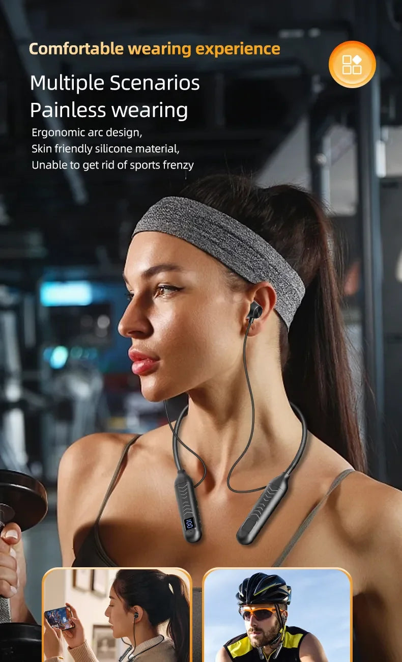 2023 New True Wireless BT Headphones: High Quality, Long Life, Digital Display and Pluggable Memory Card Playback!