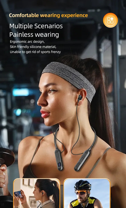 2023 New True Wireless BT Headphones: High Quality, Long Life, Digital Display and Pluggable Memory Card Playback!