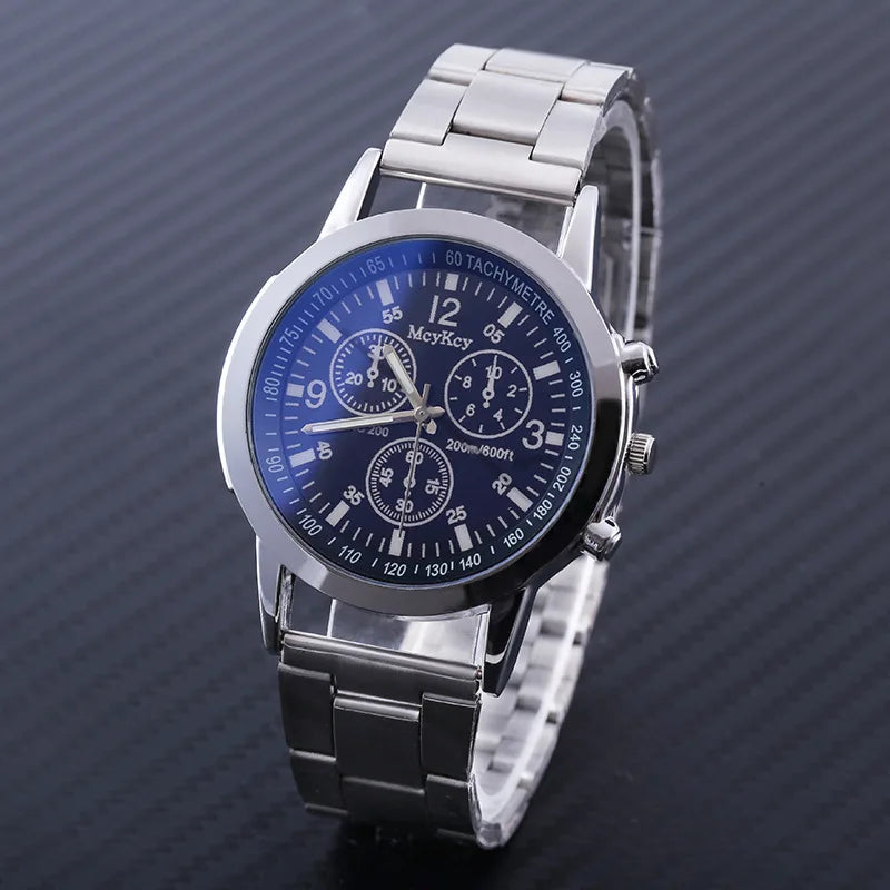 New Men Watches Luxury Band Round Watch Fashion Blu-ray Roman Watch for Man Relojes Para Hombre שעון ספורט Часы Мужские Наручные