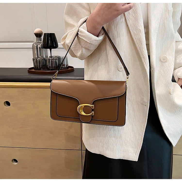 Ladies Leather Handbag Crossbody Bag Elegant Shoulder Strap Classic Design From Famous Designer Luxury Brand