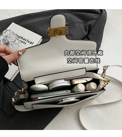 Ladies Leather Handbag Crossbody Bag Elegant Shoulder Strap Classic Design From Famous Designer Luxury Brand
