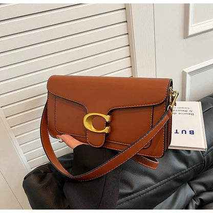 Ladies Leather Handbag Crossbody Bag Elegant Shoulder Strap Classic Design From Famous Designer Luxury Brand