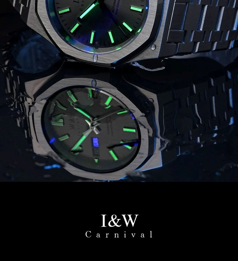 IW Automatic Watches Luxury Mechanical Watch for Man Japan Movement Wristwatch Stainless Steel Sapphire Crystal Relogio