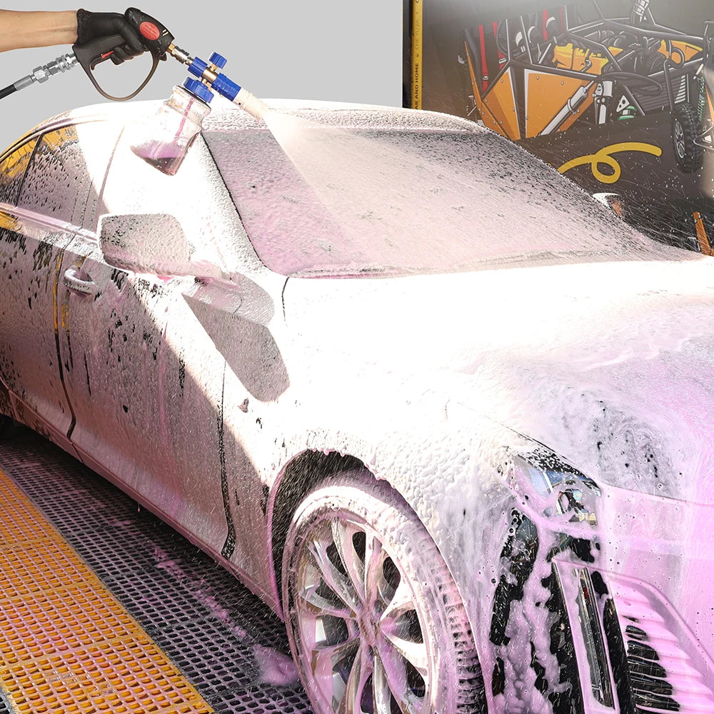 ROUE Snow Foam Lance Foamer Cannon Gun Soap Foam Generator High Pressure Car Washer Accessories For Karcher Nilfisk Parkside WAP