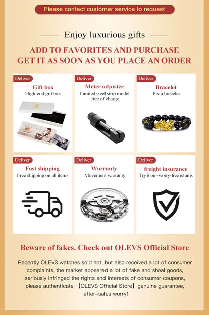 OLEVS Men's Watches Top Brand Luxury Watch for Men Original Waterproof Stainless Steel Chronograph Moon Phase Date Rota Dial