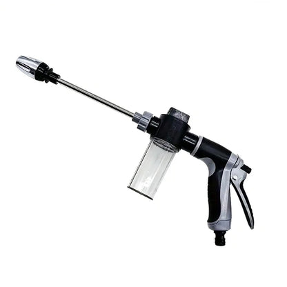 High Pressure Car Wash Foam Gun With Long Handle - Adjustable Nozzle For Cleaning, Watering And inflating Tires - includes Foam