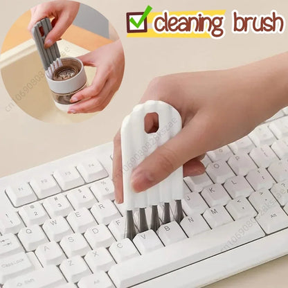 Multifunctional Flexible Gap Cleaning Brush Multi-Function Cup Brush Soft Brush Keyboard Cleaner Household Car Cleaning Tool