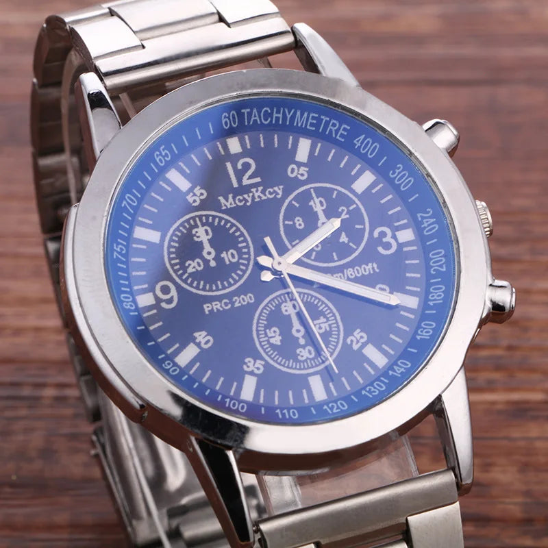 New Men Watches Luxury Band Round Watch Fashion Blu-ray Roman Watch for Man Relojes Para Hombre שעון ספורט Часы Мужские Наручные