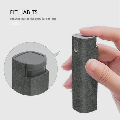 1 pcs 2 In 1 Phone Screen Cleaner Spray Portable Tablet Mobile PC Screen Cleaner Microfiber Cloth Set Cleaning Artifact Storage