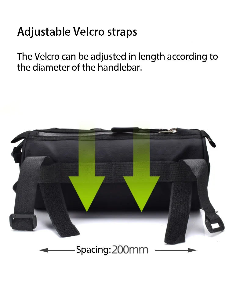 2L 5L Bike Handlebar Bag, Bicycle Front Bag Shoulder Bag Storage Bag with Shoulder Strap for Road Mountain Bike Cycling Travel