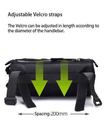 2L 5L Bike Handlebar Bag, Bicycle Front Bag Shoulder Bag Storage Bag with Shoulder Strap for Road Mountain Bike Cycling Travel
