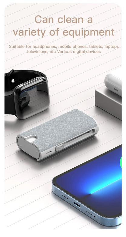 5 in 1 Computer Cleaner Kit Camera Phone Tablet Laptop Screen Cleaning Tools Earphone Cleaning Brush Pen For Airpod Pro 3 2 1