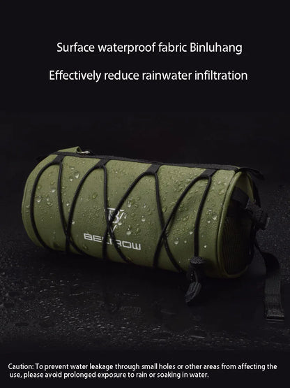 2L 5L Bike Handlebar Bag, Bicycle Front Bag Shoulder Bag Storage Bag with Shoulder Strap for Road Mountain Bike Cycling Travel