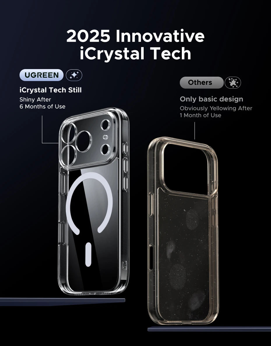 UGREEN Magnetic Case for iPhone 17 Pro Cases Shockproof Cover for iPhone 17 16 15 14 Pro Air 17pro max for Magsafe Macsafe Case