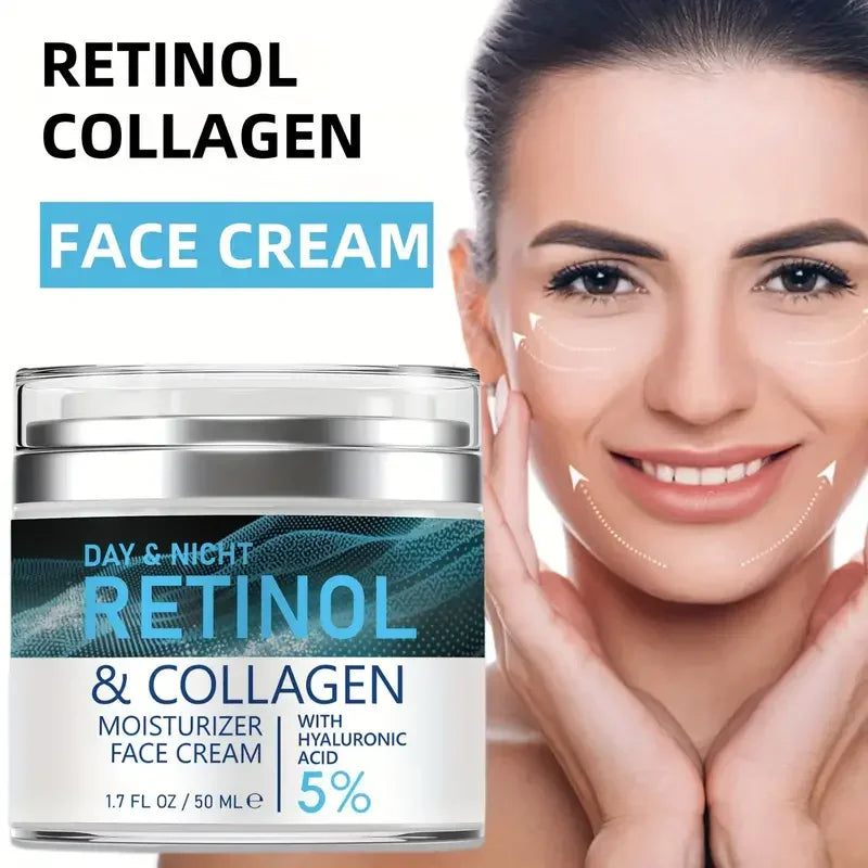 ENVISHA Retinol Collagen Cream Face Skin Care Anti-aging Wrinkle Deep Hydration Moisturizing Skin Health Whitening Exfoliation