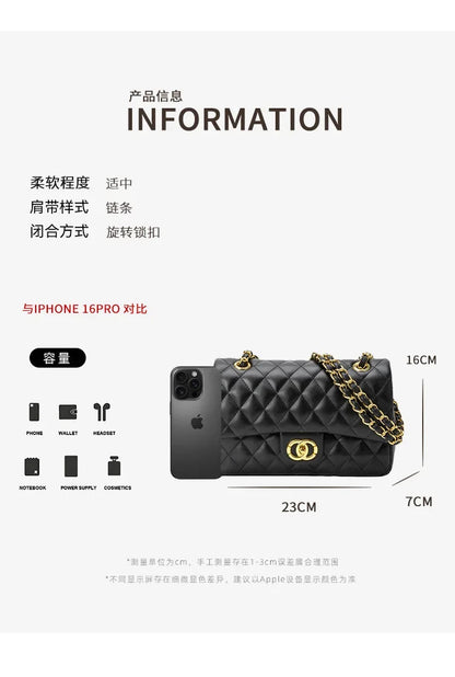 Ladies Leather Crossbody Bag Shoulder Handbag Messenger Tote Luxury Designer Brand Women's Classic Elegant Popular