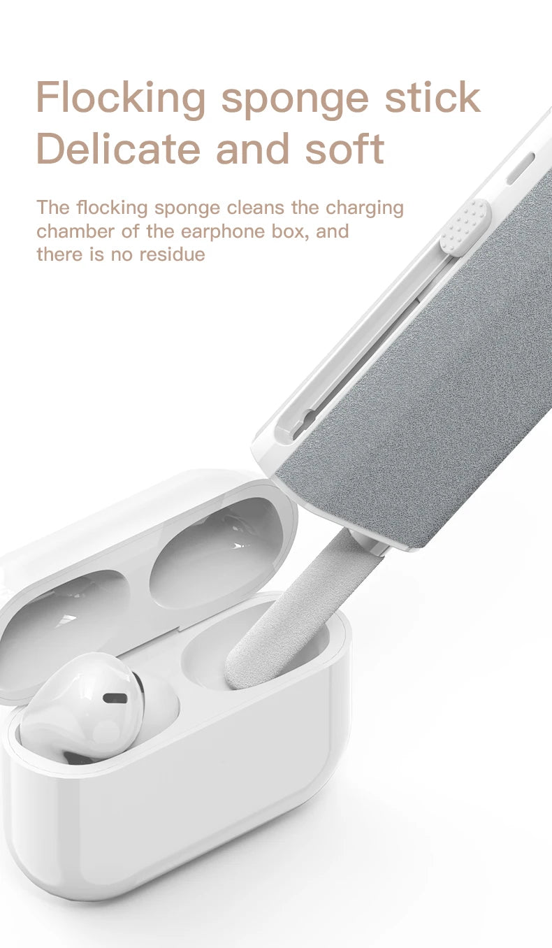 5 in 1 Computer Cleaner Kit Camera Phone Tablet Laptop Screen Cleaning Tools Earphone Cleaning Brush Pen For Airpod Pro 3 2 1