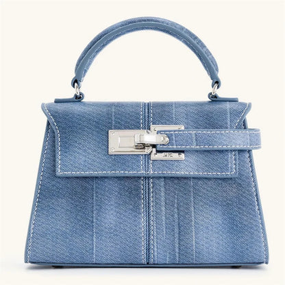 JW PEI Women's Handbag Elise Designer Fashion 2025 New Denim Blue Tote Bag Small Square Crossbody Bag Premium Women Bag