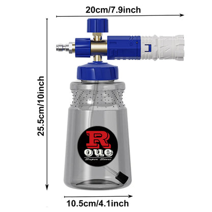ROUE Snow Foam Lance Foamer Cannon Gun Soap Foam Generator High Pressure Car Washer Accessories For Karcher Nilfisk Parkside WAP