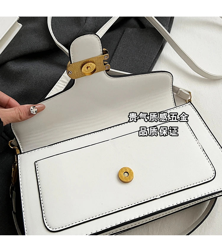 Ladies Leather Handbag Crossbody Bag Elegant Shoulder Strap Classic Design From Famous Designer Luxury Brand